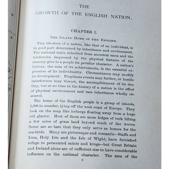 The Growth Of The English Nation By Katherine Coman, Antiquarian 1894 - Picture 6 of 13
